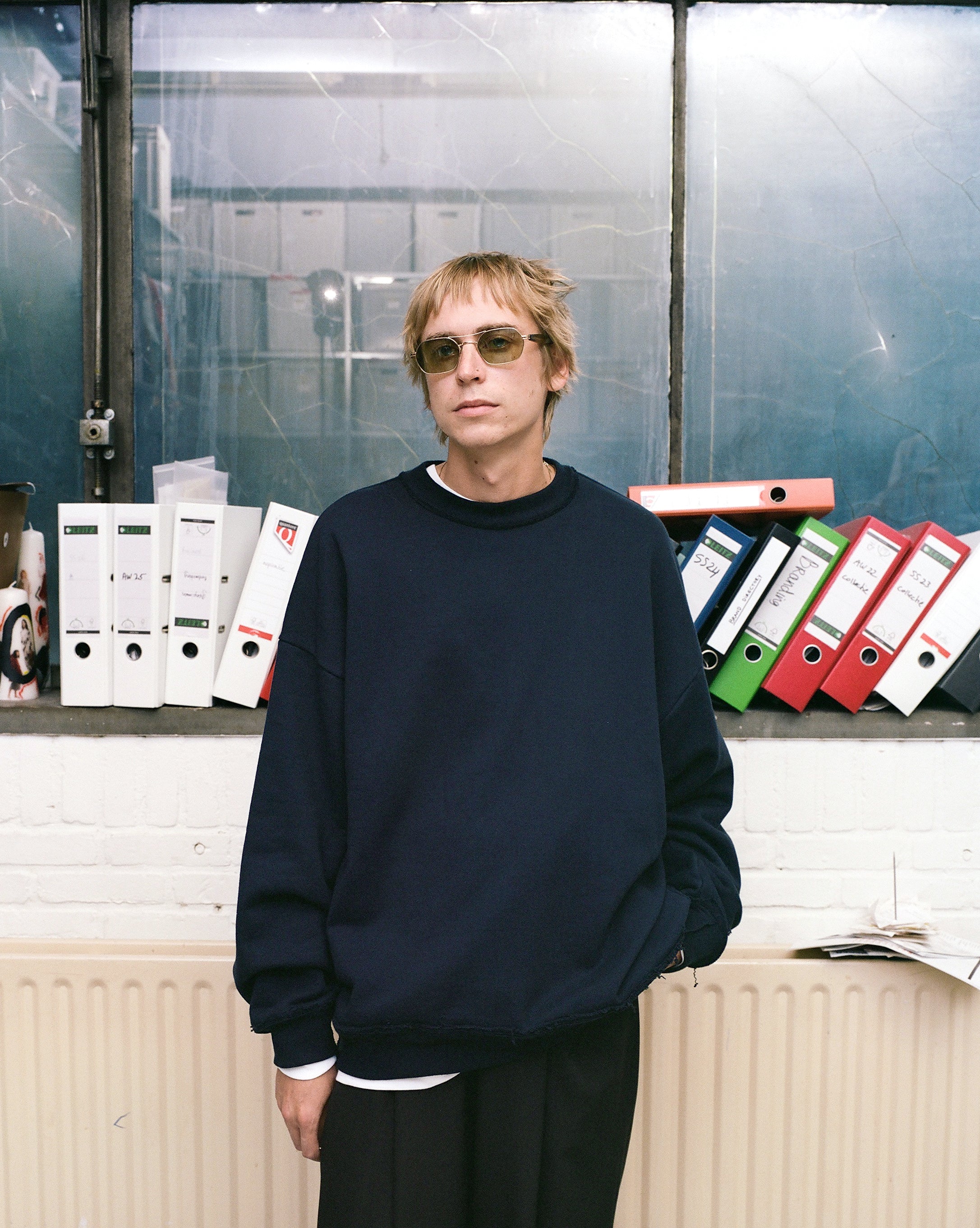 CF.GP Azuma Terry Crew Neck Sweat navy – Camiel Fortgens