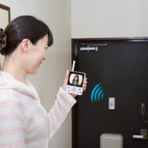 貼り付けるだけの簡単ワイヤレス・ドアスコープモニターがツインバード