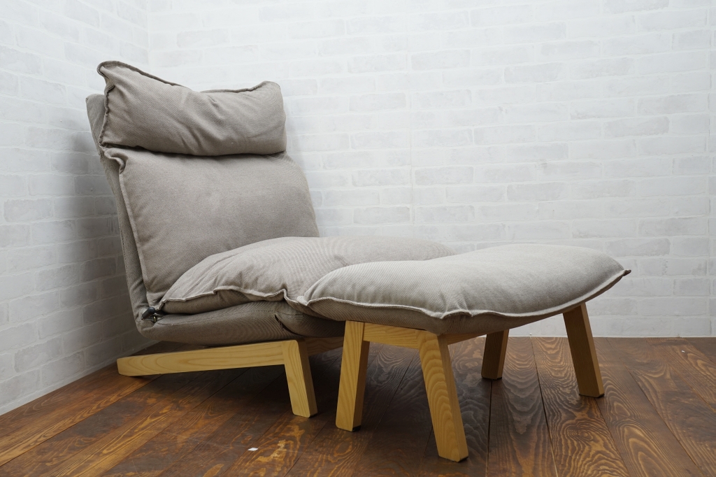 はるしおん 無印良品 ハイバックリクライニングソァ オットマン付 はる