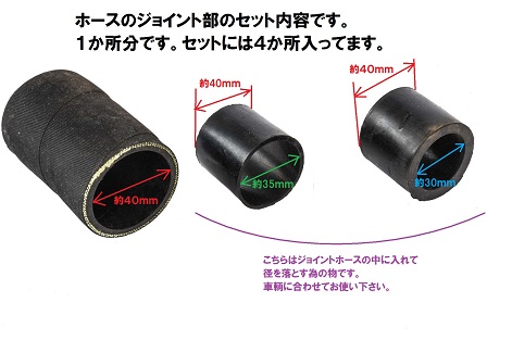 ステンレス ラジエターホース キット （ジョイントはアルミクローム