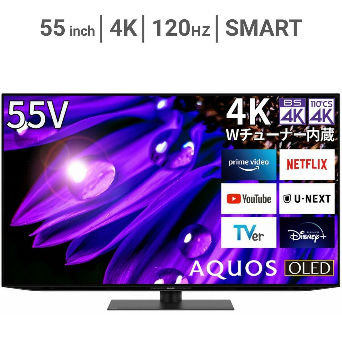 シャープ アクオス 55インチ 4K有機ELテレビ 4T-C55EQ1 | Costco Japan