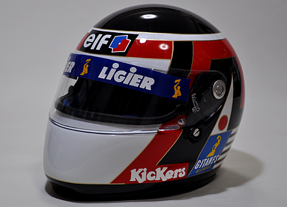 Driver Helmet - Aguri Suzuki - Ligier Mugen Honda - F1 driver