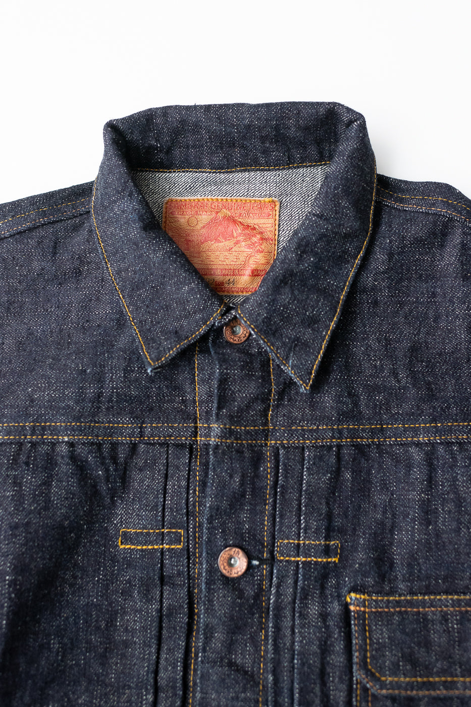 S556VX - 17oz Zero+ Model Type I Denim Jacket T-Back Spec - Indigo