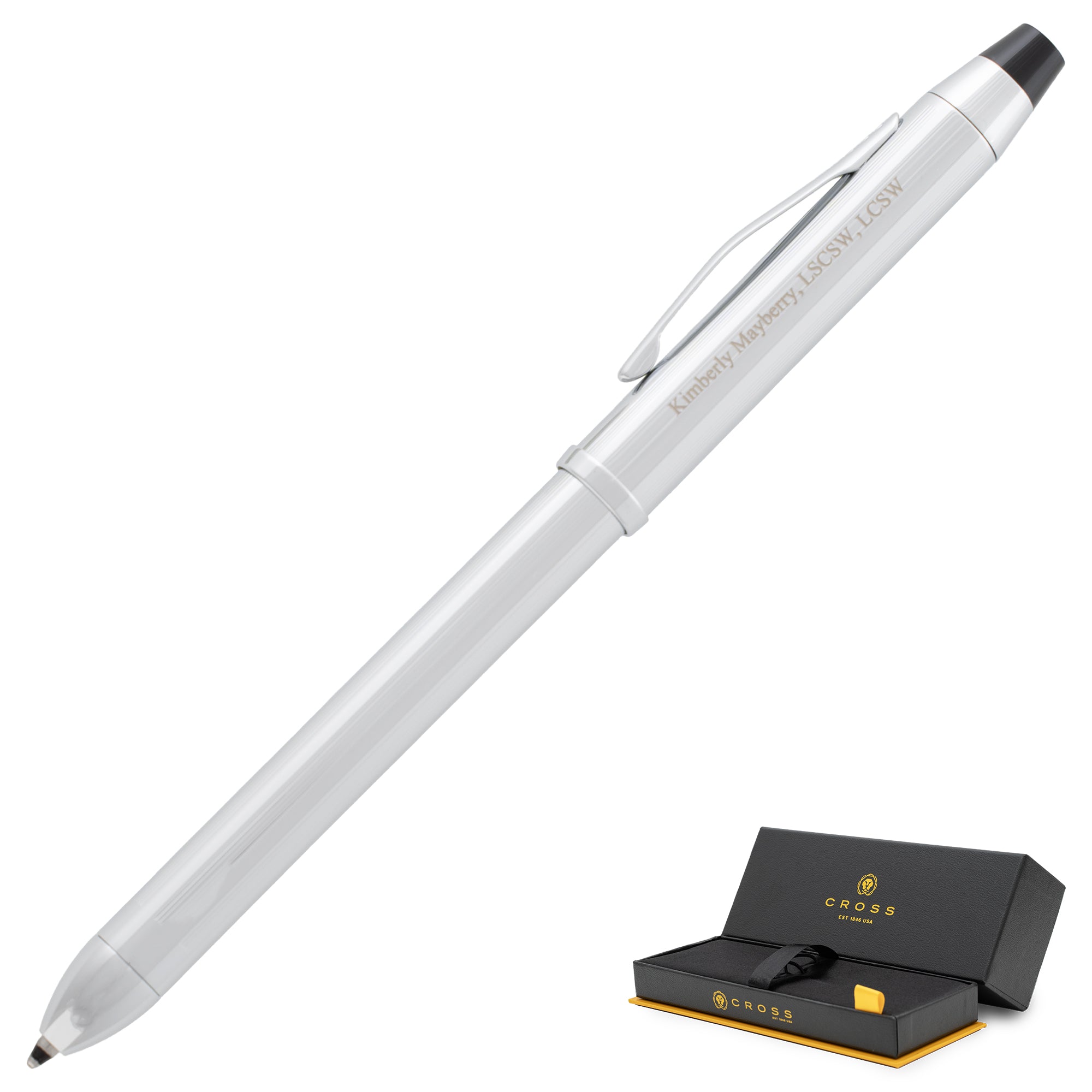 Cross Tech3+ Pen | Chrome | Personalized Multifunctional Pen