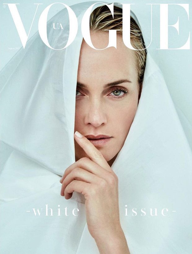 Amber Valletta is the Cover Girl of Vogue Ukraine April 2017 Issue