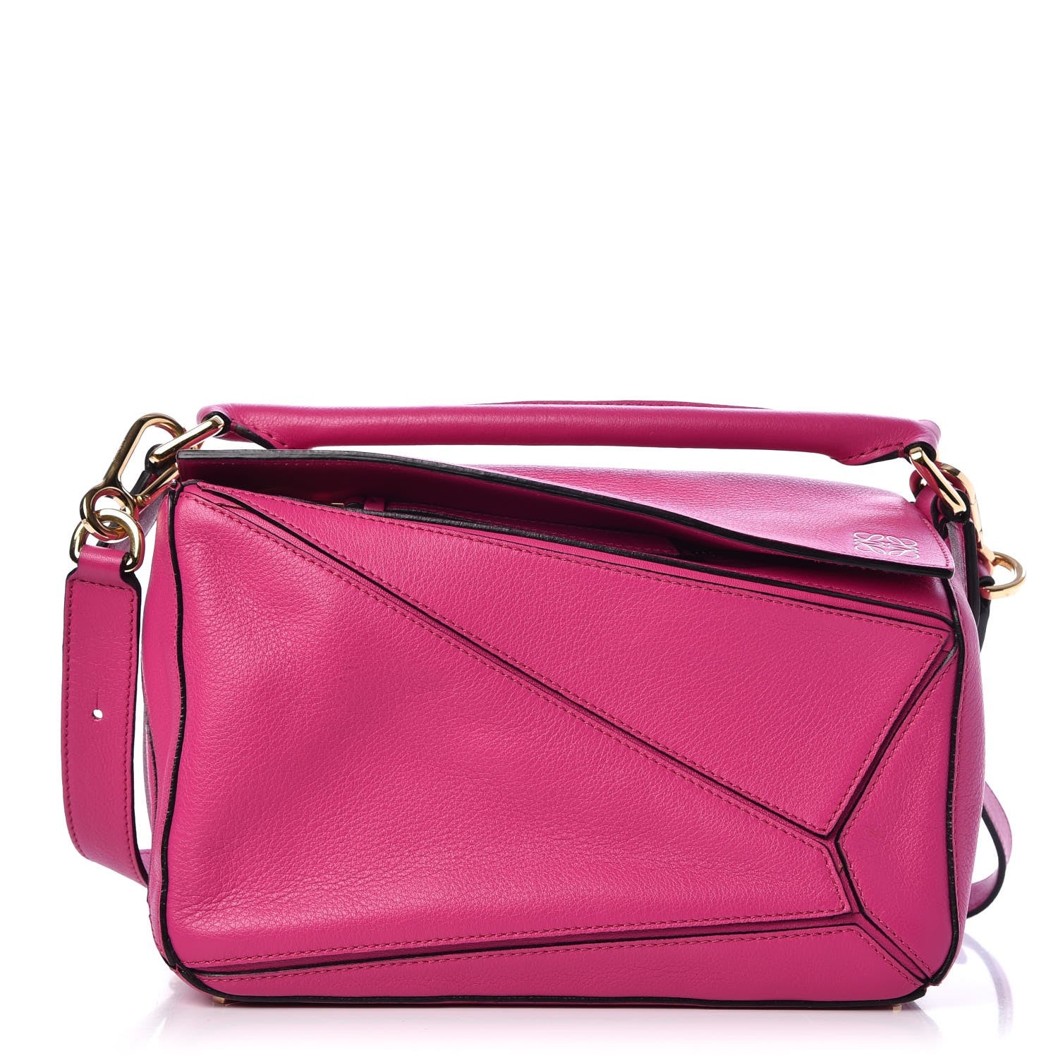 Loewe Calfskin Small Puzzle Bag Fuchsia 290293 – FASHIONPHILE