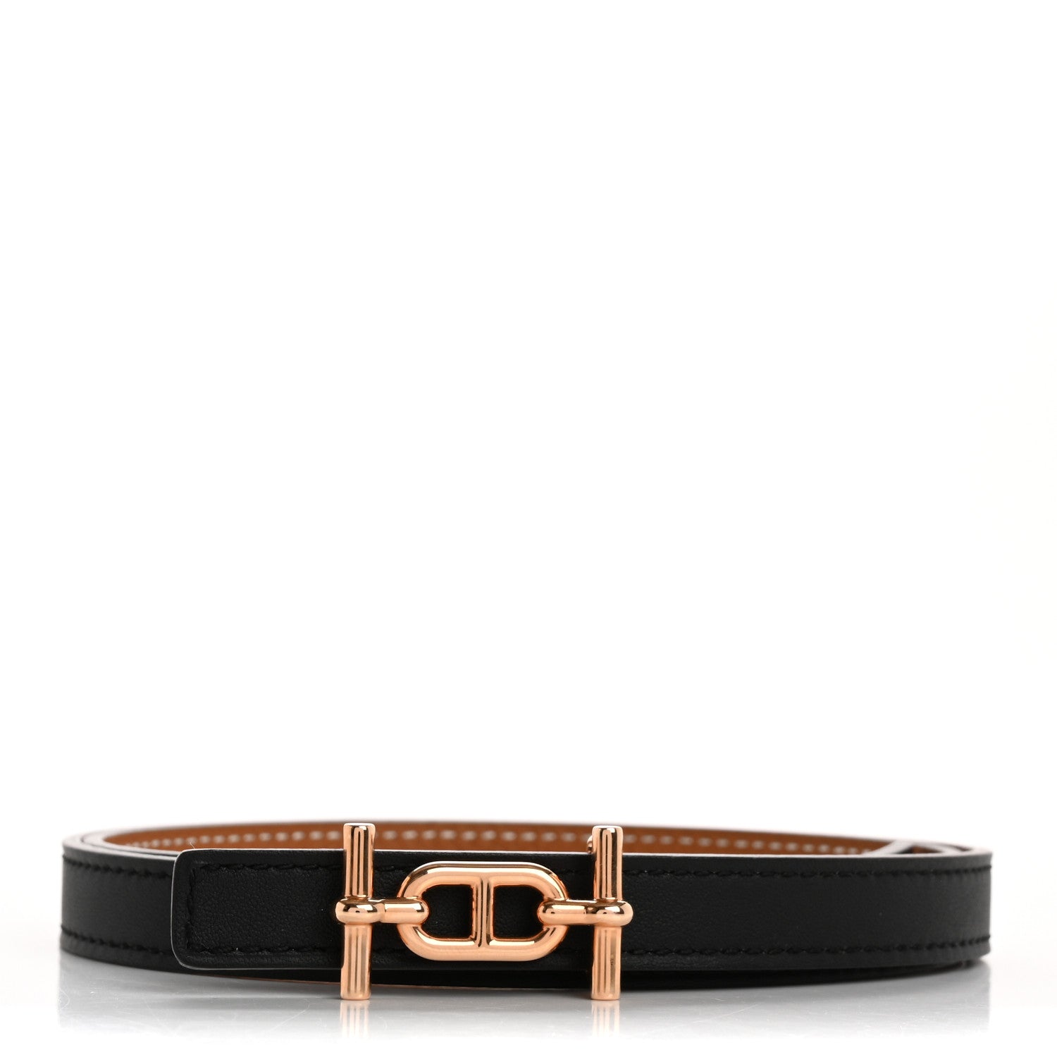 Hermes Swift Epsom 13mm Ancre Belt 70 28 Black Gold 1717083