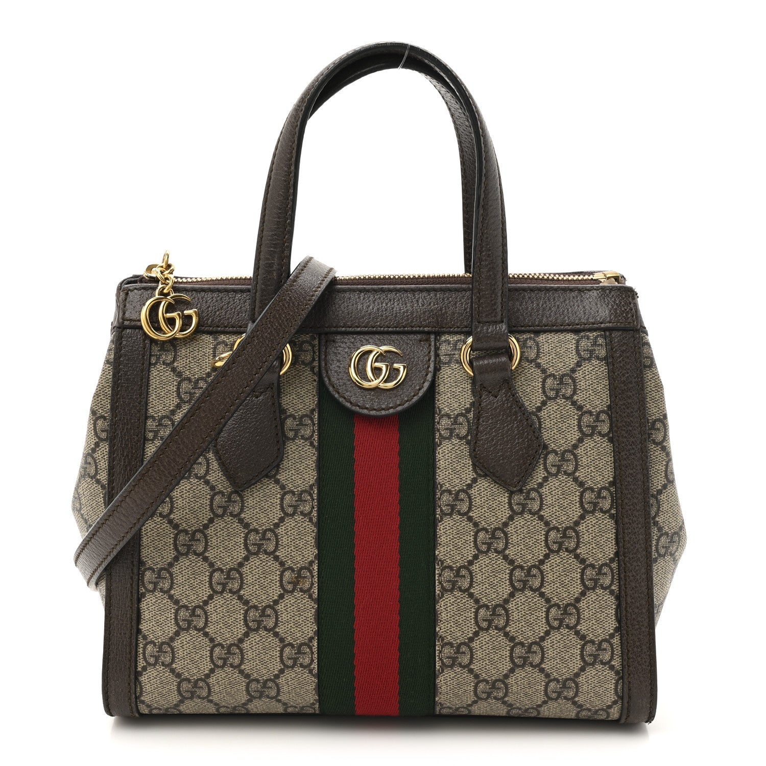 Gucci GG Supreme Monogram Small Ophidia Tote Bag Brown 1769731