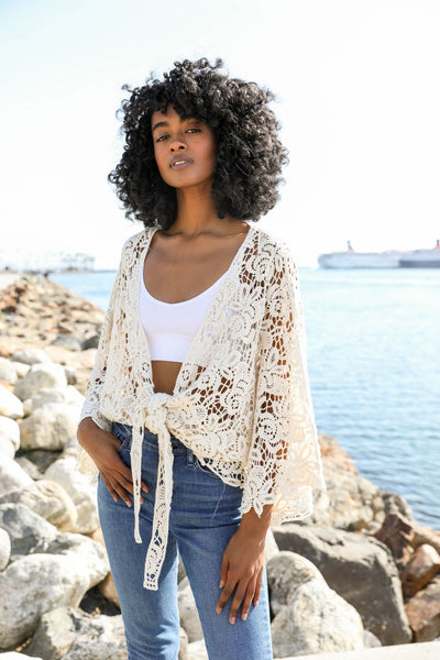 Crochet Floral Petal Kimono Wrap – Girl Intuitive