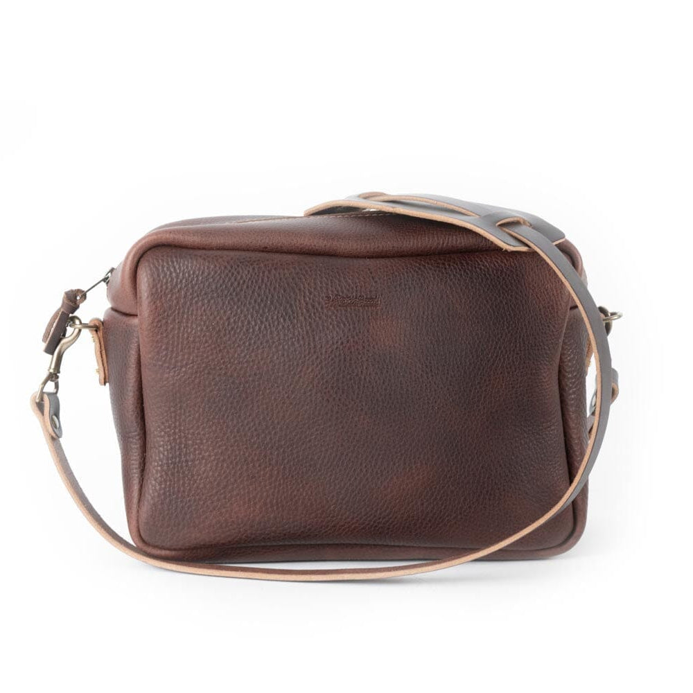 SARAH LEATHER CROSSBODY - LARGE - MOCHA – Go Forth Goods ®