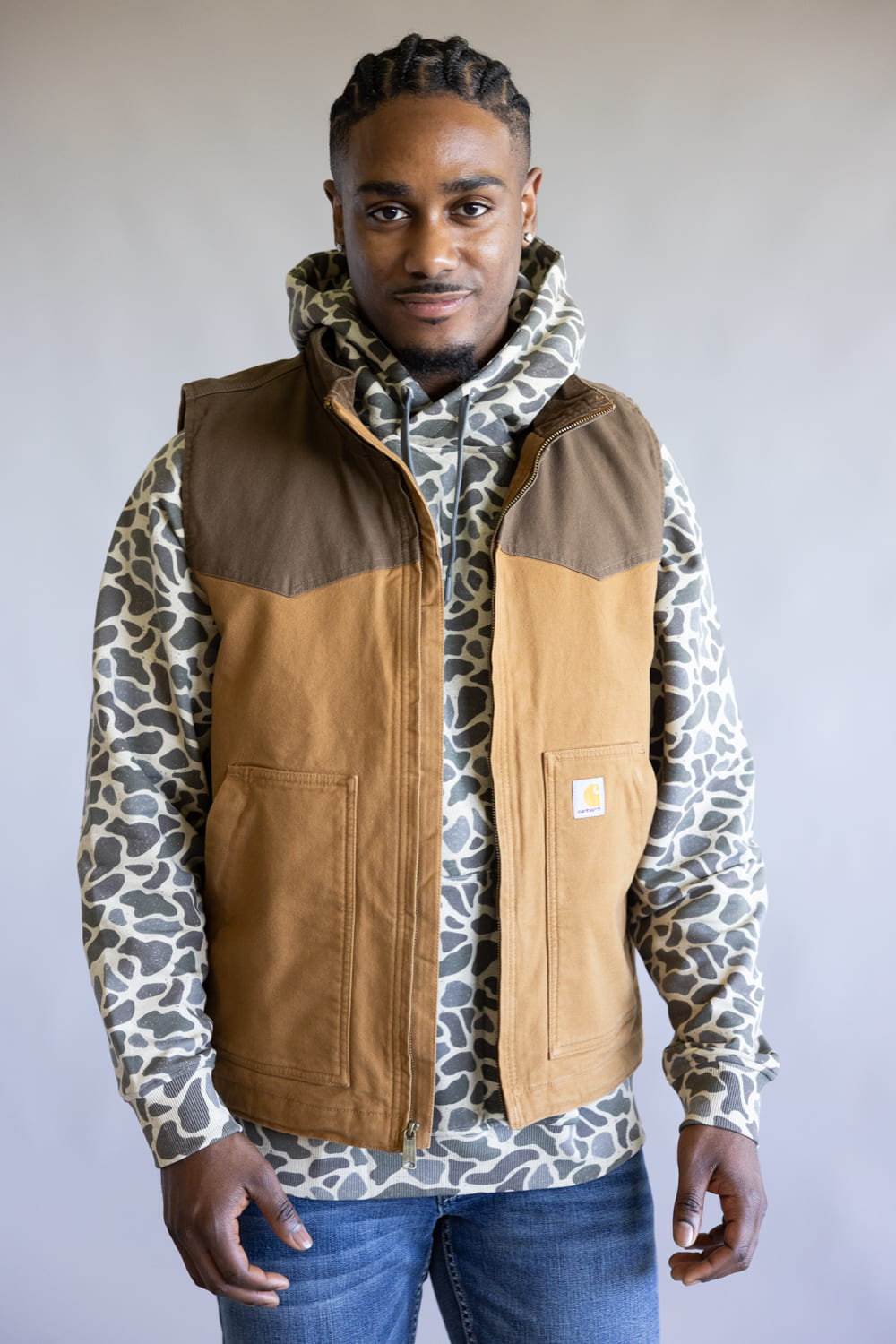Carhartt Montana Duck Vest for Men in Carhartt Brown | 106433-B84