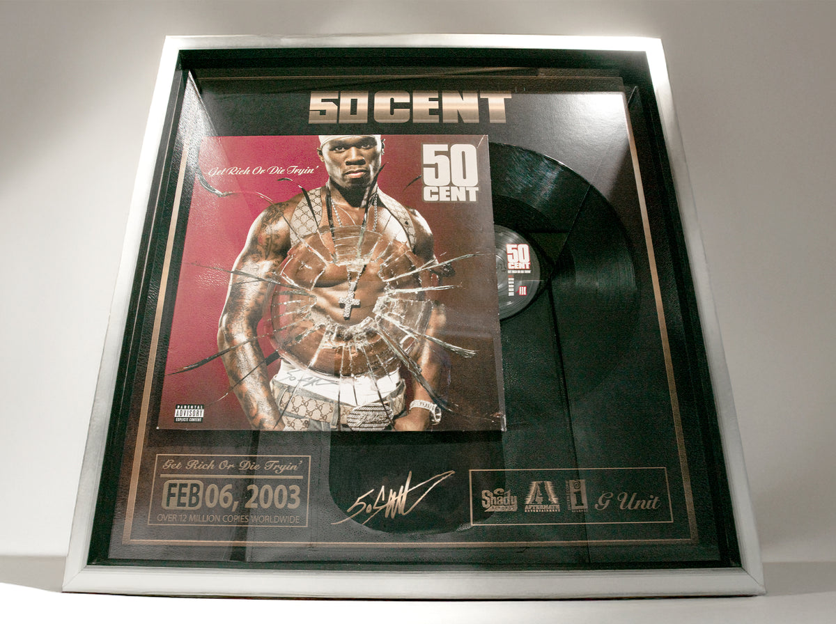 Get Rich or Die Tryin PLAQUE- AUTOGRAPHED by 50! – G-Unit Brands, Inc.