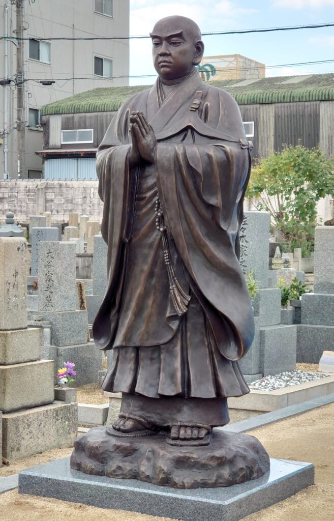 銅像／日蓮聖人像制作【日展会員／審査員作】 - 富山県高岡市の彫刻の