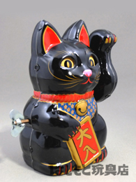 ビリケン商会／ブリキのまねき猫（黒猫） | 新潟の大人も子供も
