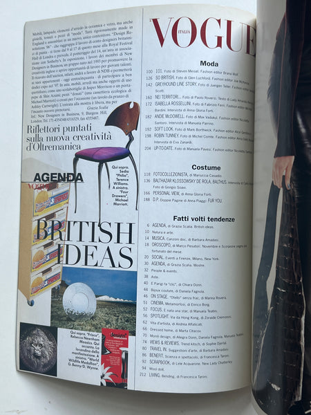 Vogue Italia Novembre 1996 Vogue N. 555 – High Valley Books