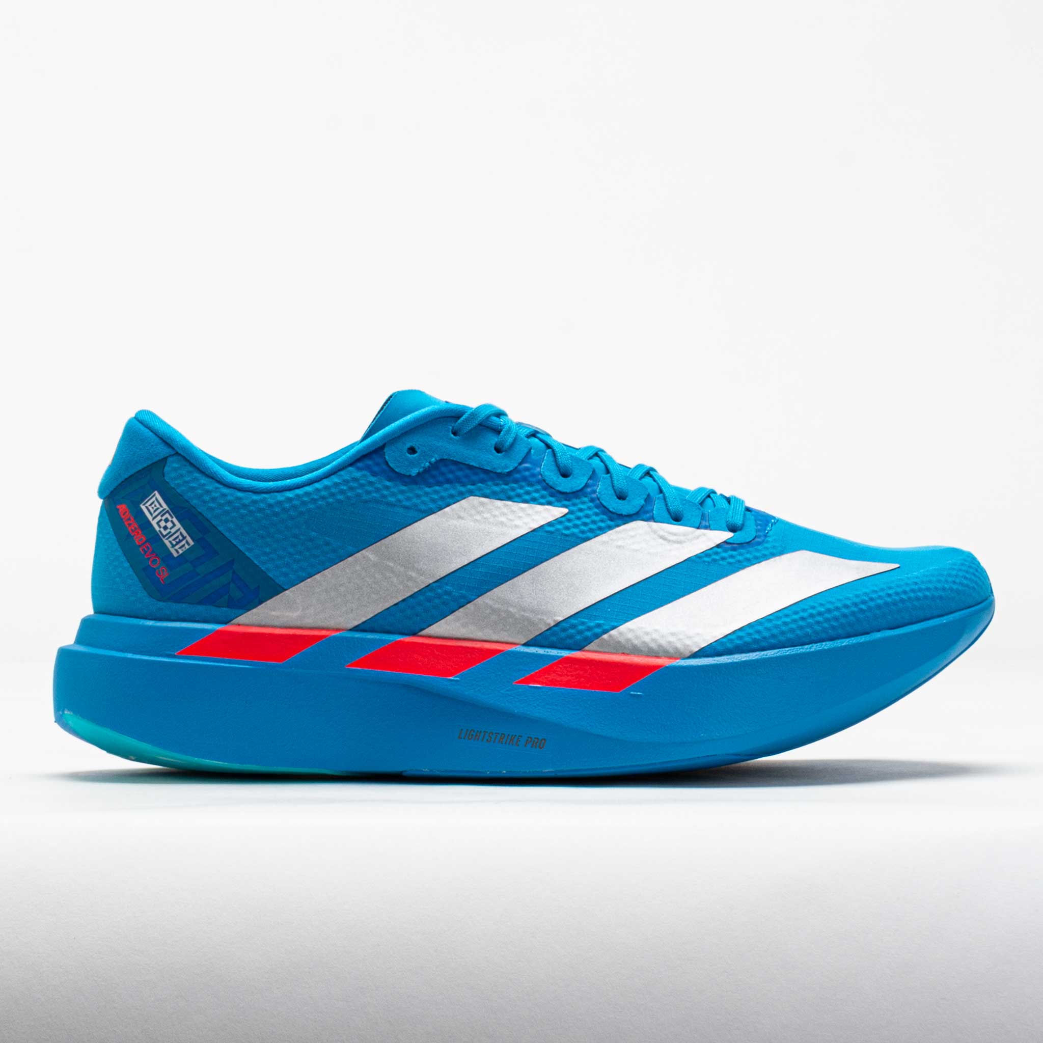 adidas Adizero EVO SL Men's Solar Blue/Silver Metallic/Lucid Red