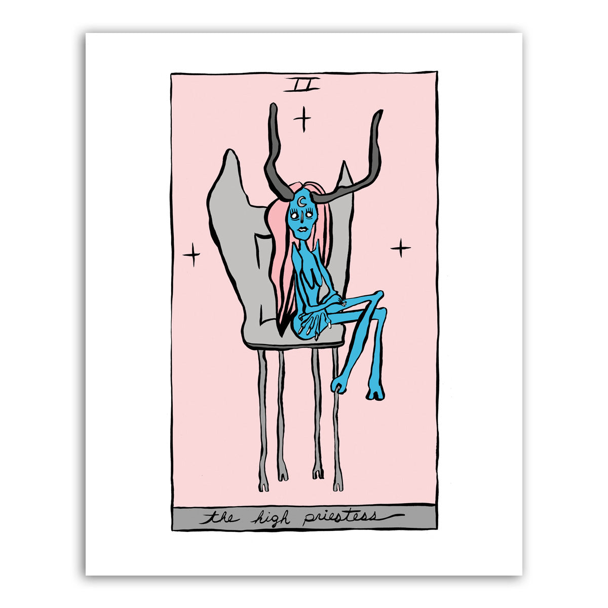 HOLLY SIMPLE TAROT | THE HIGH PRIESTESS | 8 X 10 PRINT – HOLLY