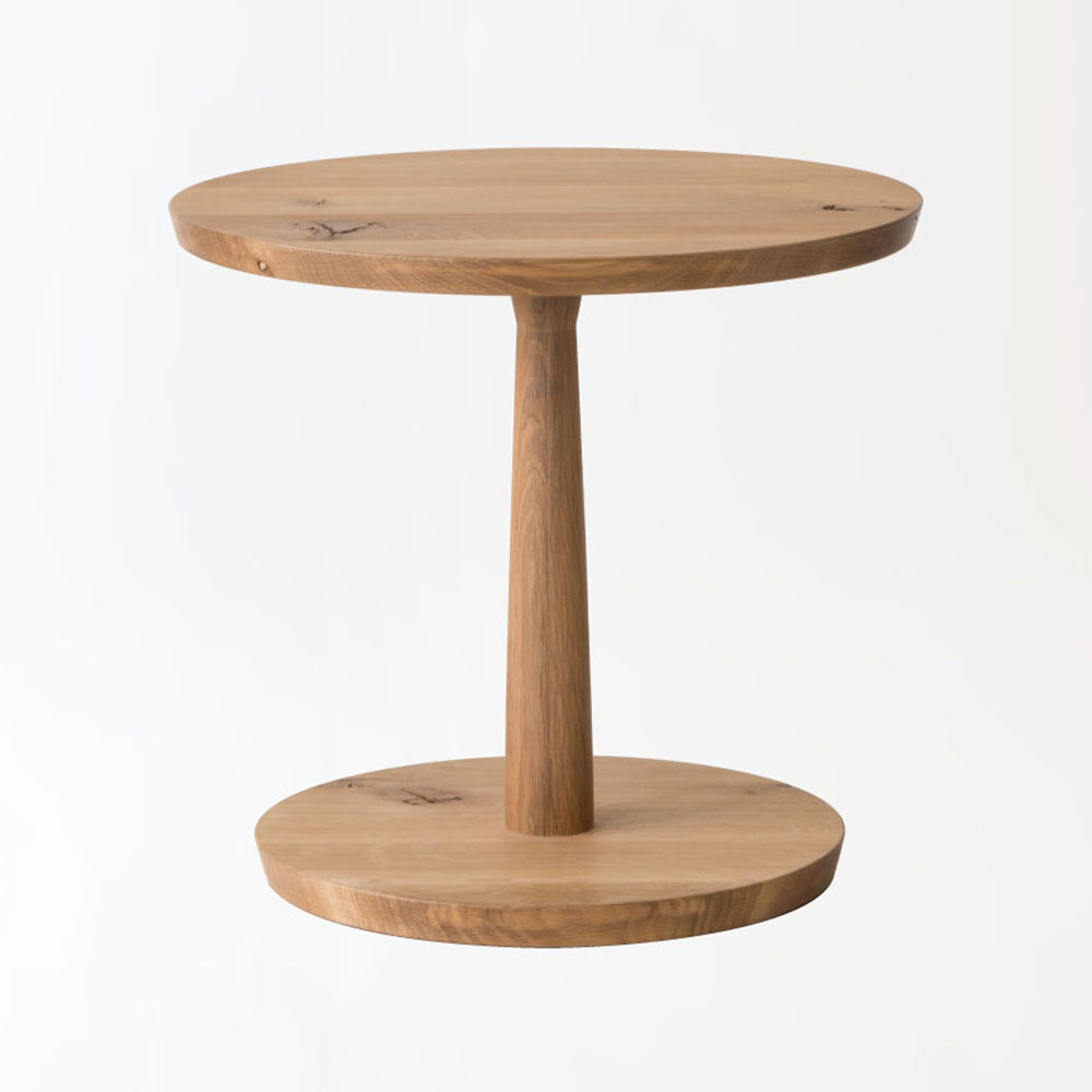 飛騨産業 サイドテーブル「森のことば SN680L」50cm丸 高さ46cm