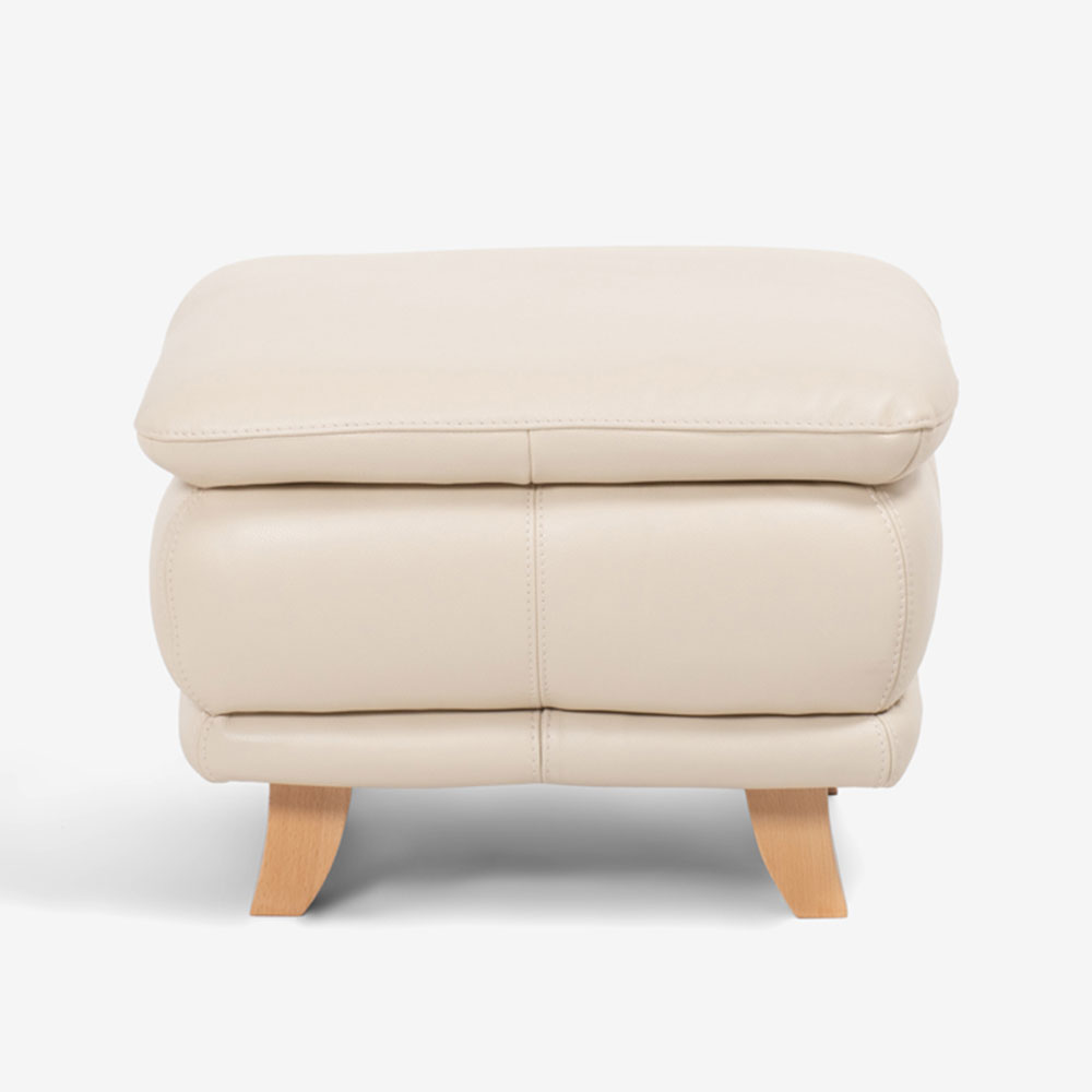 オットマン「オースチンKD」革#J/S-862C ビスク色 脚部全6種類