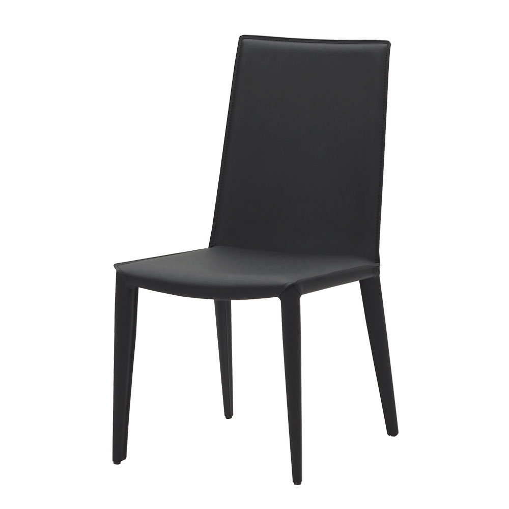 ダイニングチェア「ジリオン」合成皮革ブラック色 | 【公式】大塚家具