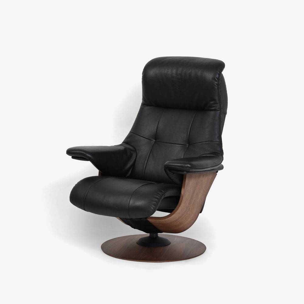 カリモク家具 リクライニングチェア「R307」半革#X353ビターブラウン色