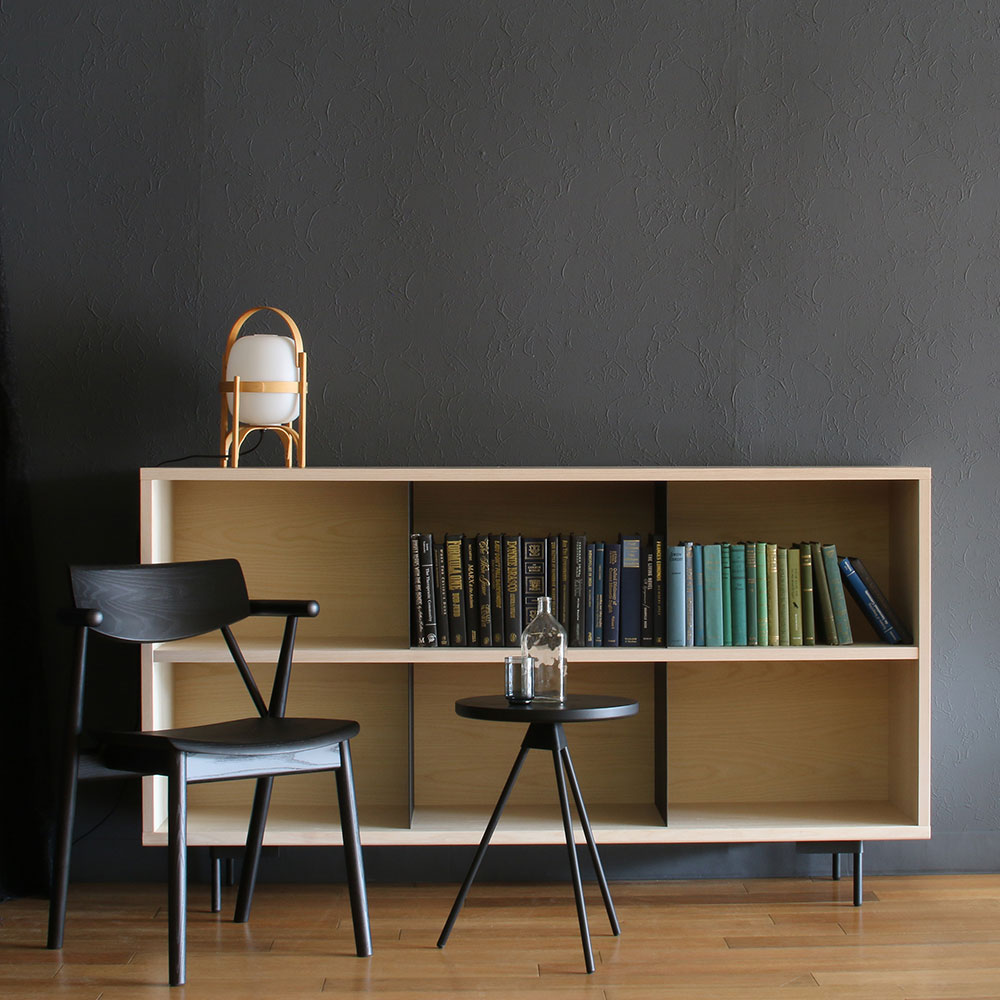 マルケイ木工 オープンキャビネット「M-CRAFT dual デュアル」幅168cm