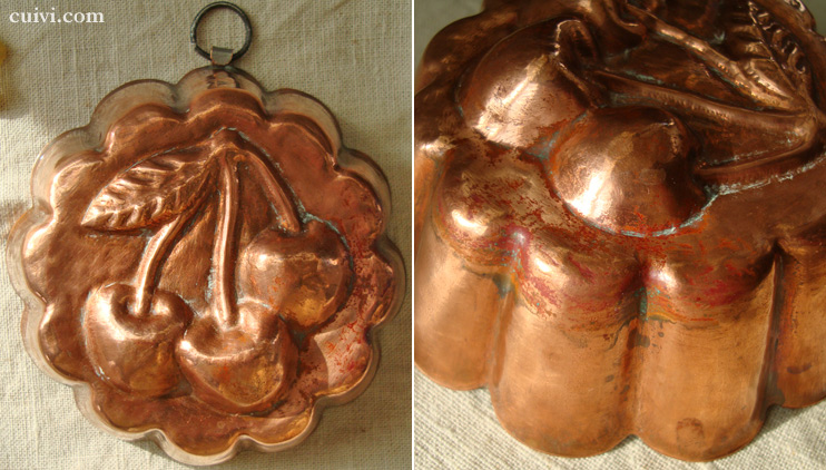 フルーツたちのコッパーモールド（銅の焼き菓子型・ケーキ型）＜4個