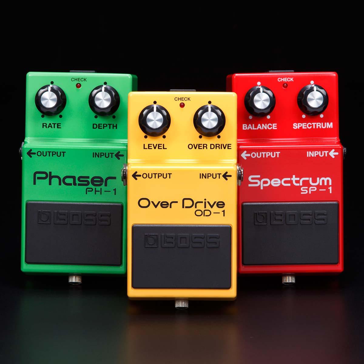 BOSSからコンパクト・エフェクター発売40周年を記念した、初代 3 機種