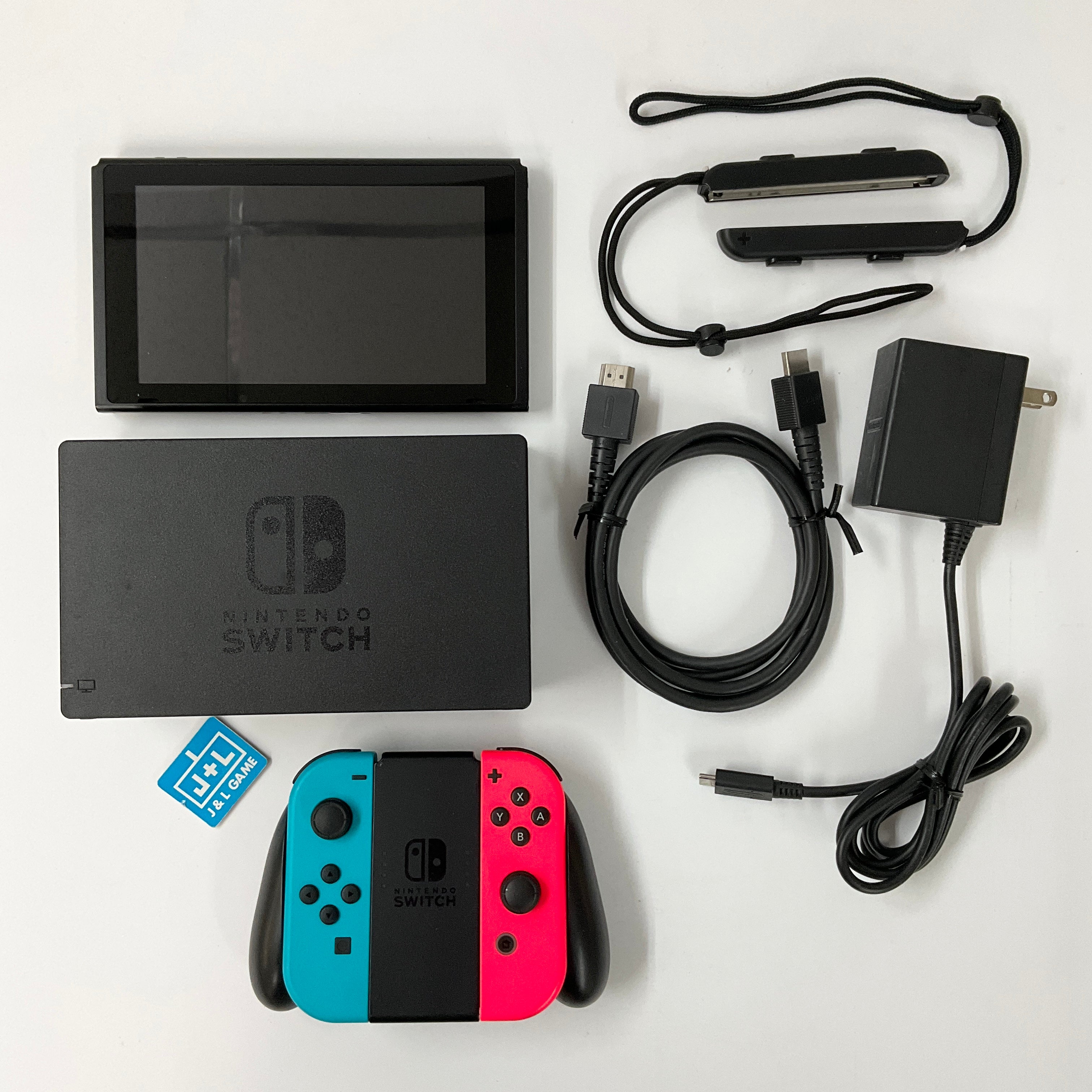 Nintendo Switch Console with Neon Blue and Neon Red Joy-Con (L-R