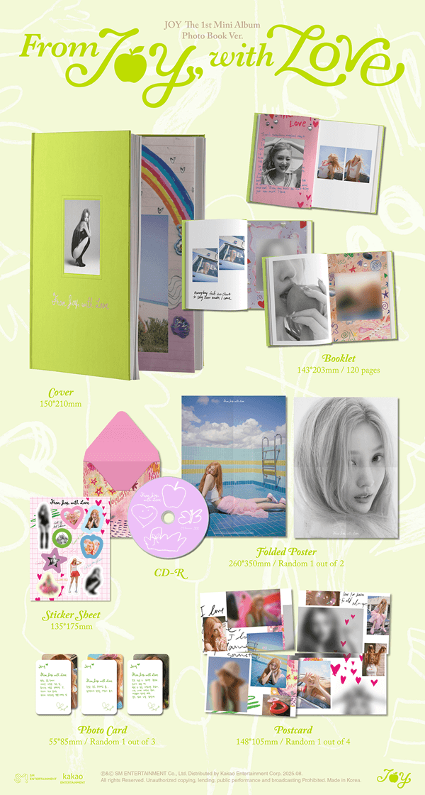 RED VELVET JOY 1ST MINI ALBUM FROM JOY, WITH LOVE (PHOTOBOOK VER