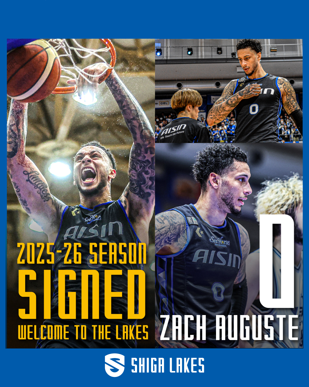 ザック・オーガスト選手と契約締結のお知らせ | 滋賀レイクス