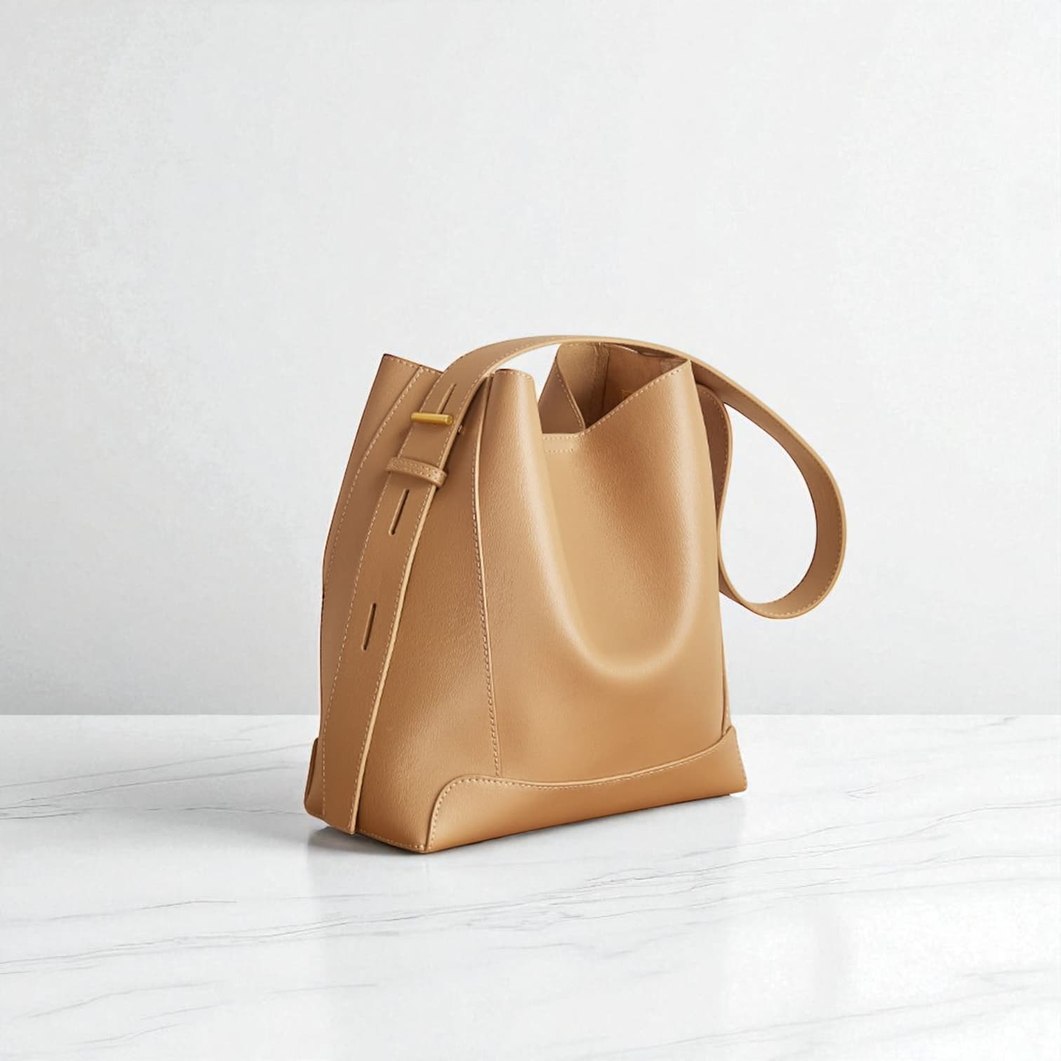 294 牛革バケツバッグ