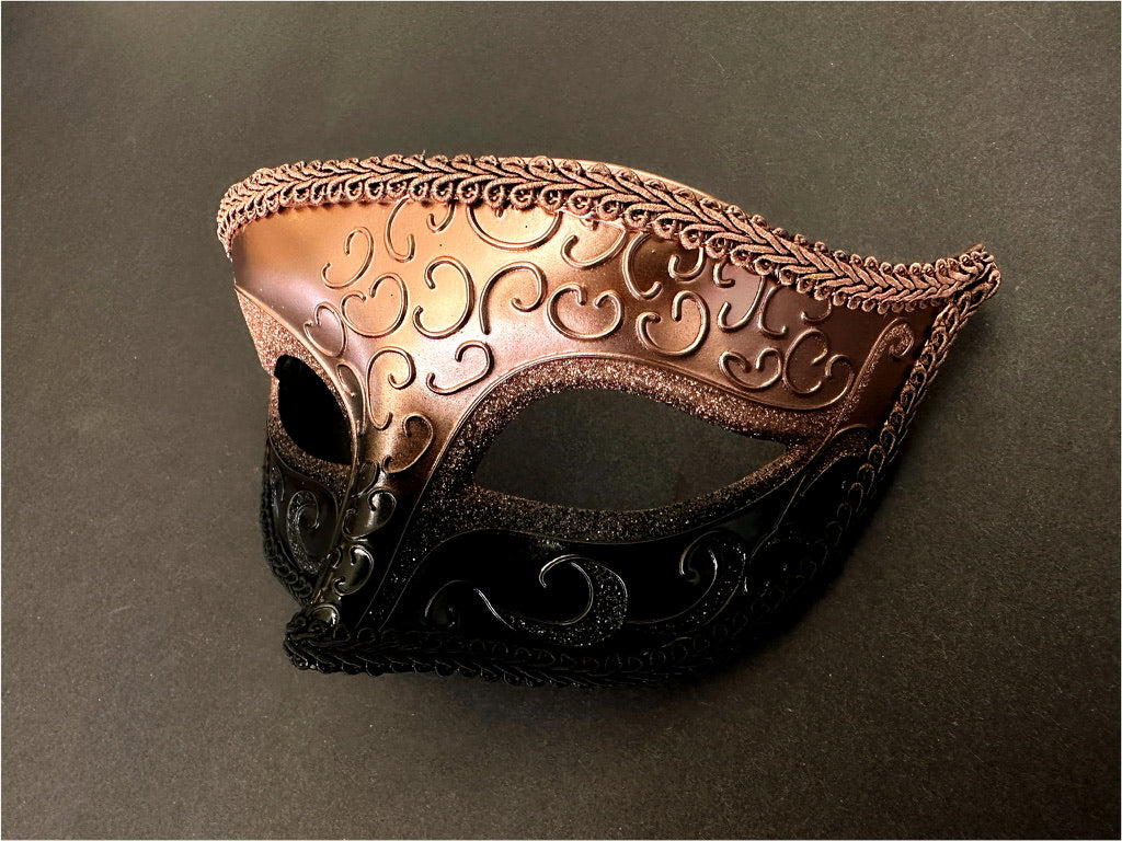 Obsidian Rose - Venetian Mask - Masquerade Store