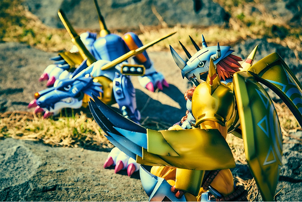 デコマスロケ】ウォーグレイモンとメタルガルルモンを連れてお台場で