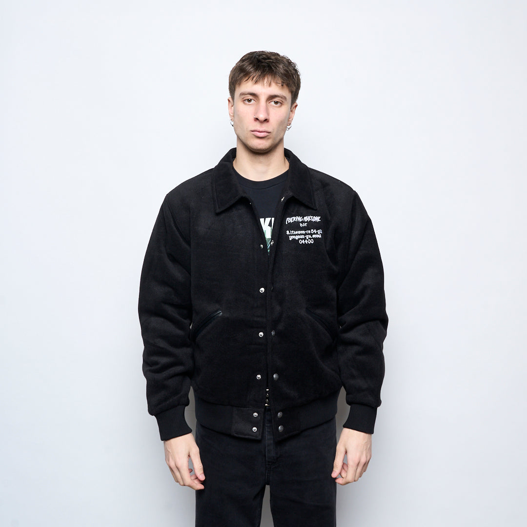 Fucking Awesome - Korea Bar Varsity Jacket (Black) – MILK STORE