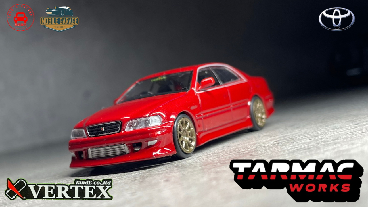1/64 Tarmac Works Vertex Toyota Chaser JZX 100 – Mobile Garage HK