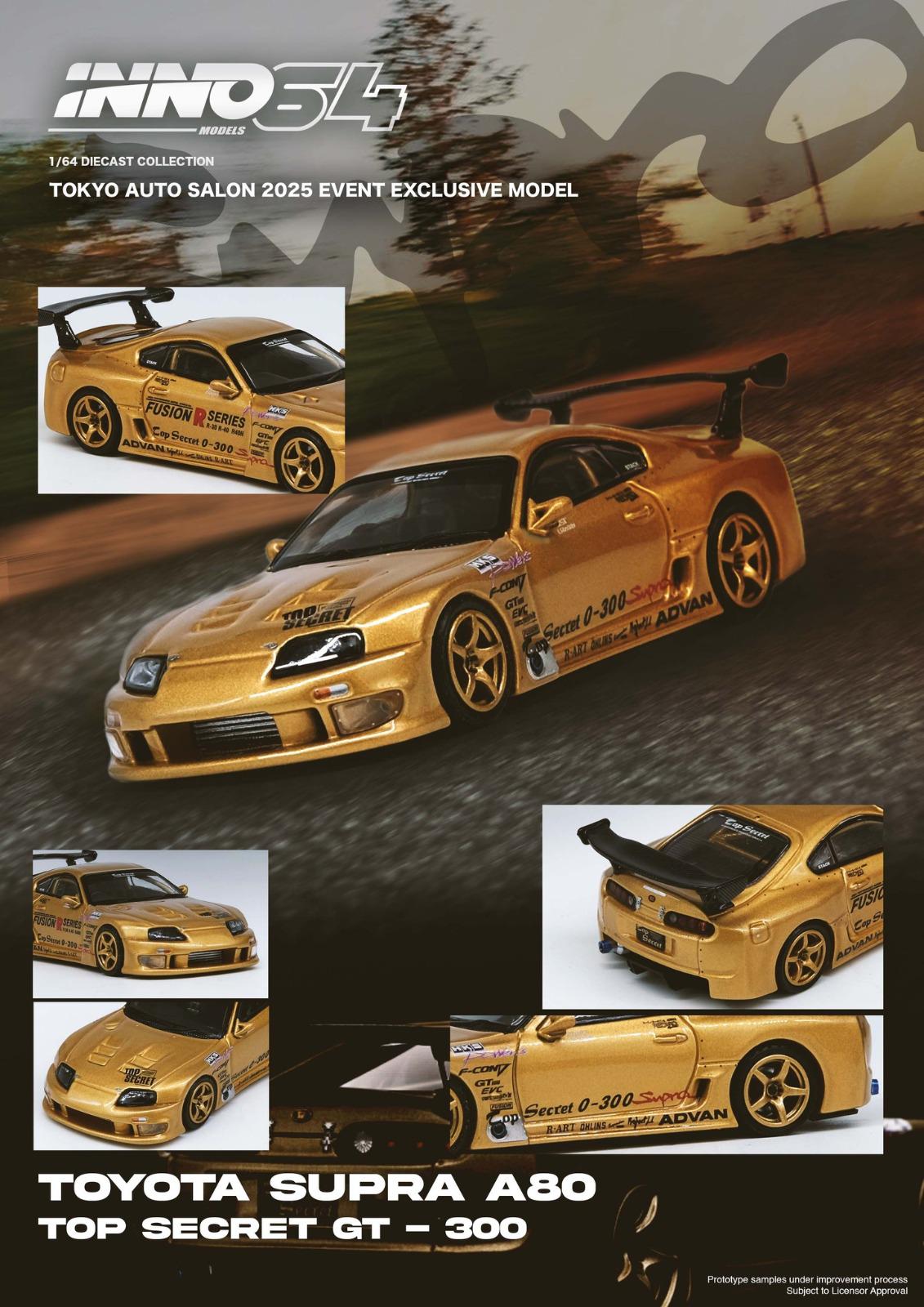 Inno64 1/64 TAS 2025 TOP SECRET GT300 SUPRA – Mobile Garage HK
