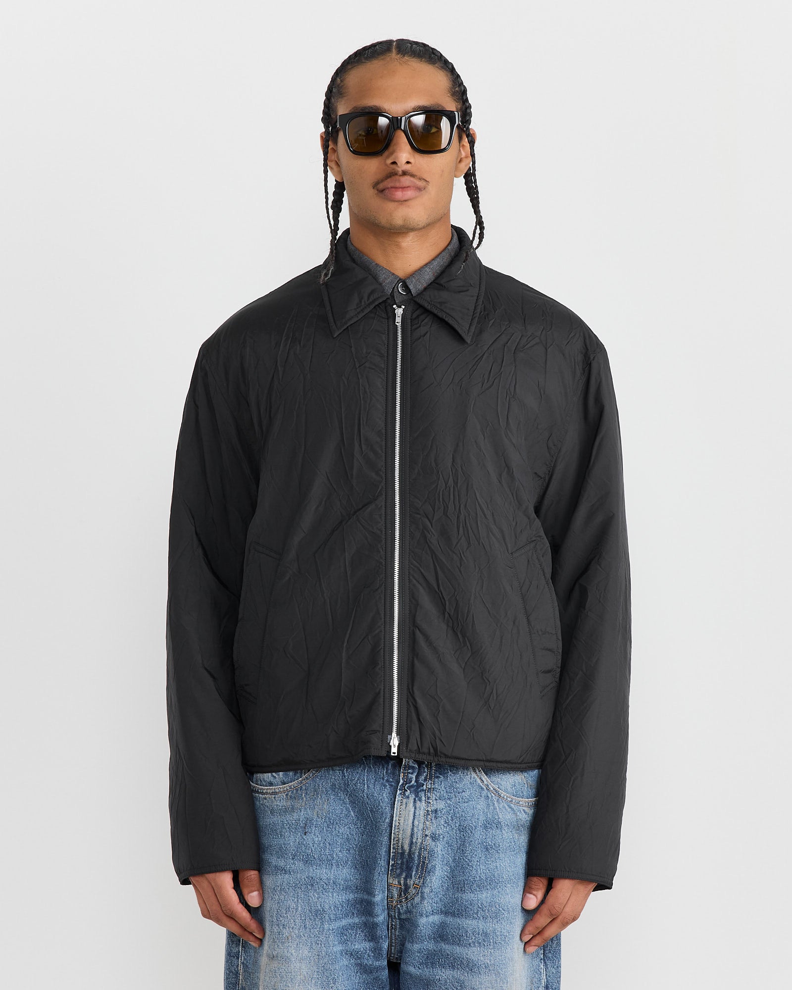 Slight Jacket in Shining Black