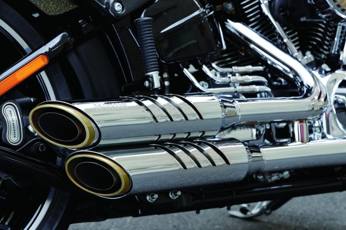 ハーレー｜モーターステージ製マフラー用ヒートガード ギルスリット