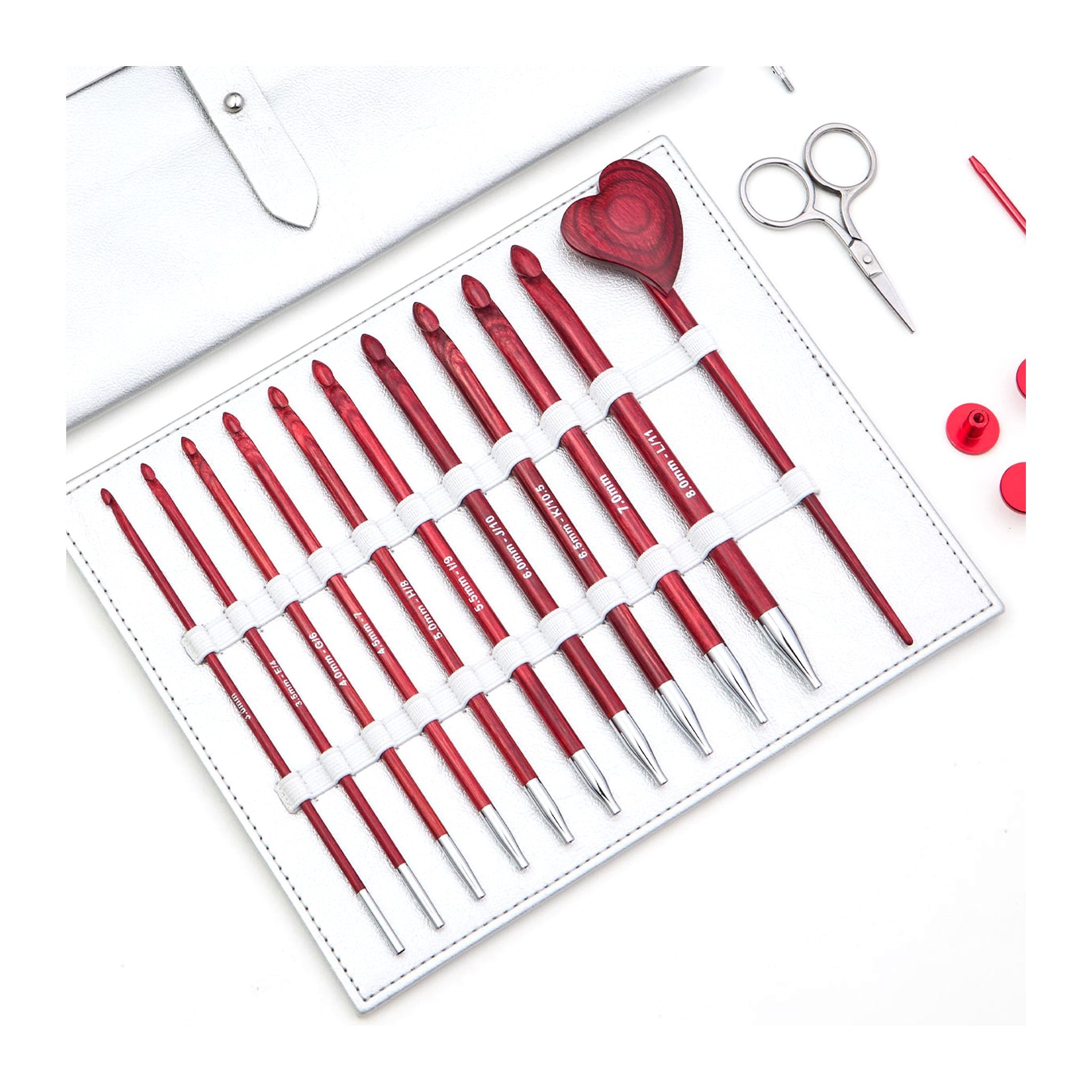 ニットプロ（KnitPro） かぎ針セット 10サイズ 木製 | アモーレ