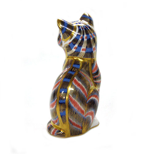 ロイヤル・クラウン・ダービー 猫のペーパーウェイト