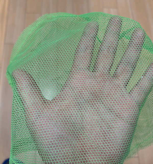 魚網 :: 22127 [J30S]G] ナイロン網 縫製品 緑色30cm用 - あみの