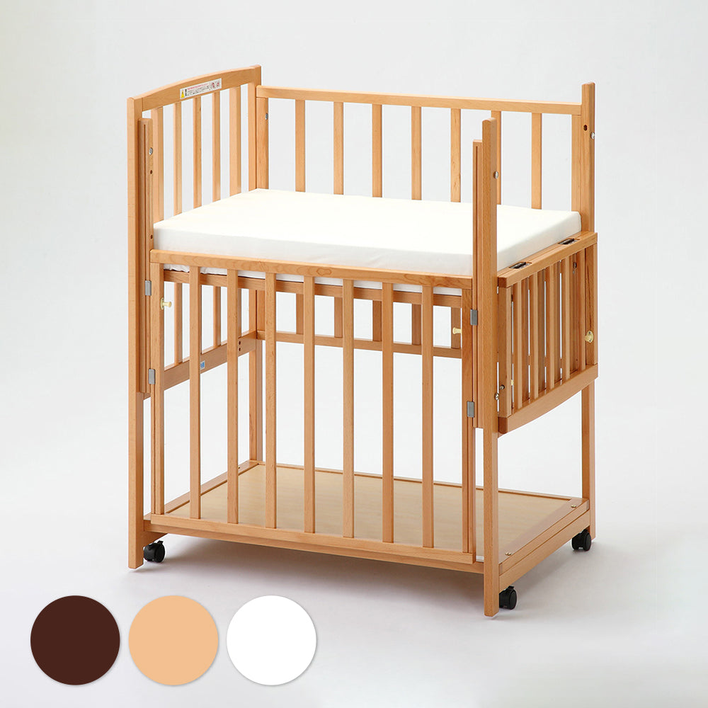 コンパクトベッドツーオープン(収納棚付)【ミニベッド】 DY-211