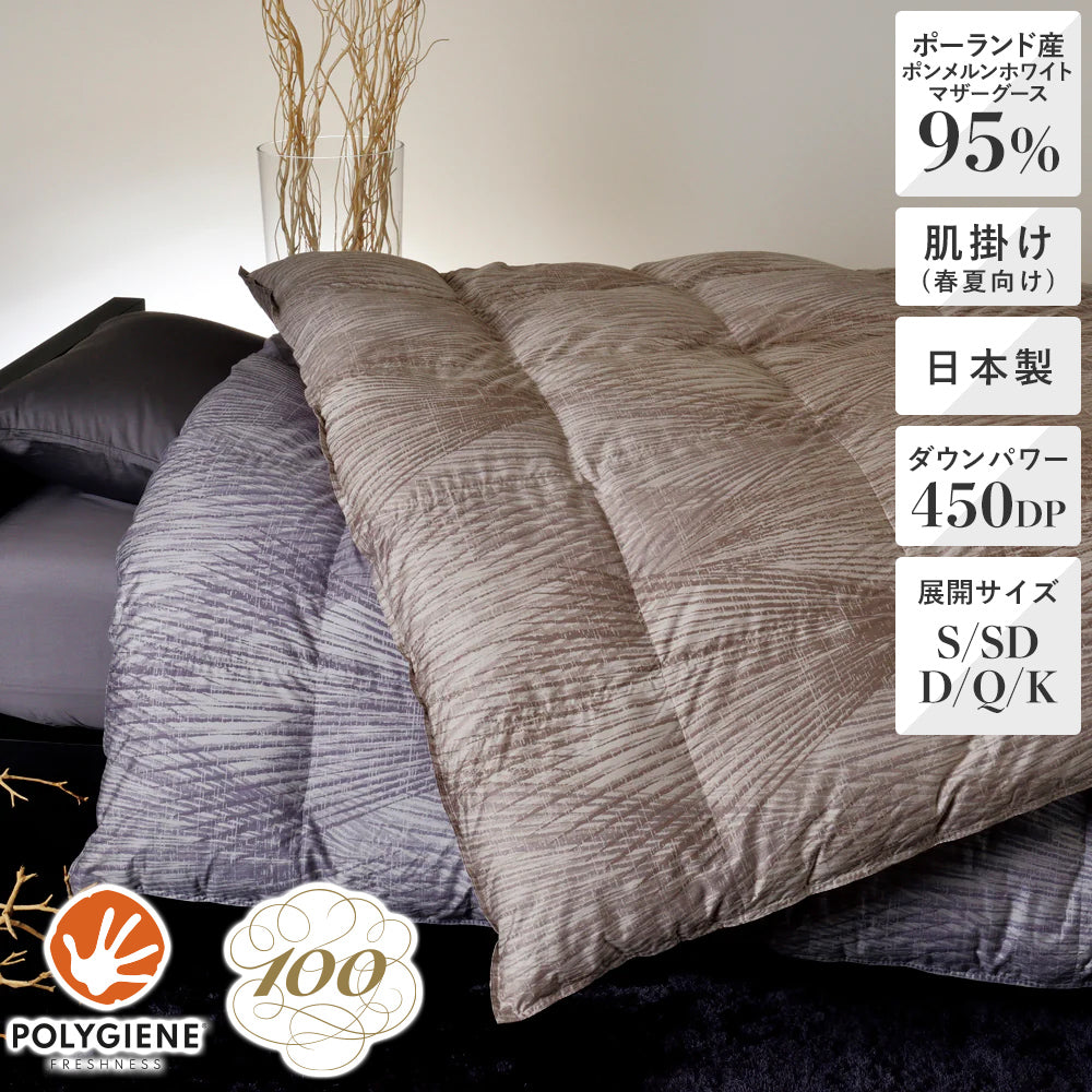 昭和西川 100年羽毛］羽毛肌掛けふとん・ダウンケット 日本製
