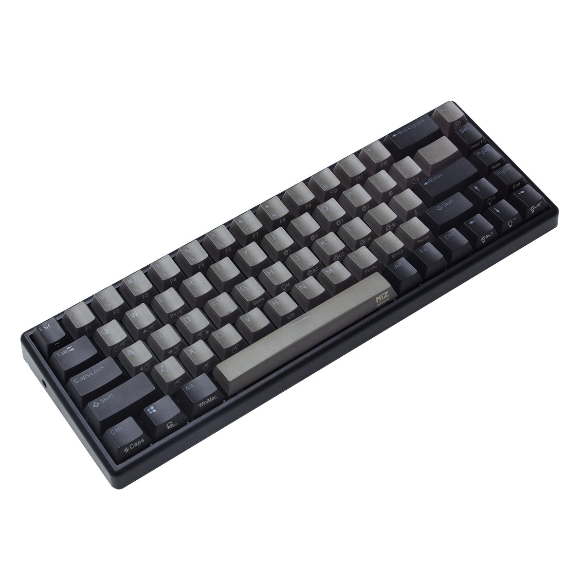 NiZ ATOM68 静電容量無接点キーボード ワイヤレス 黒い