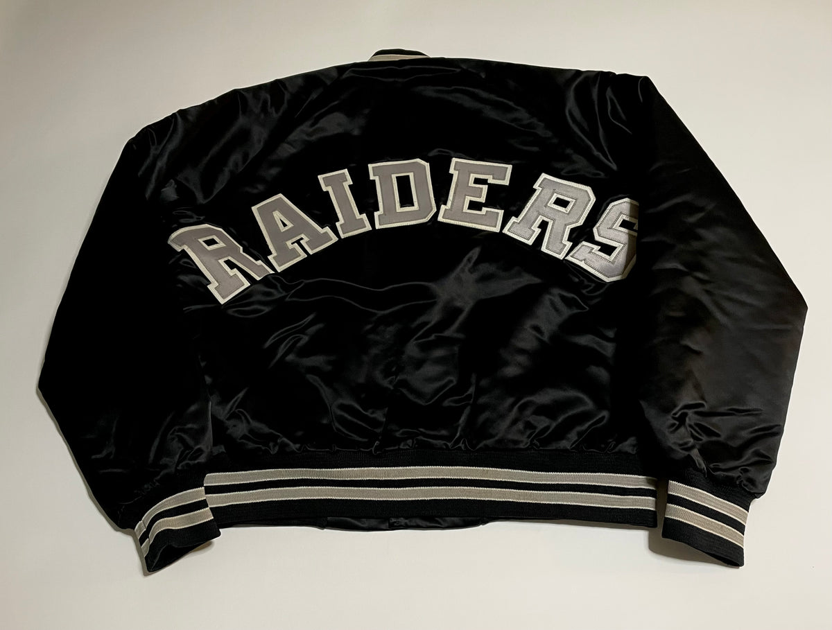 90s vintage RAIDERS Chalk Line varsity jacket M – NO BURCANCY