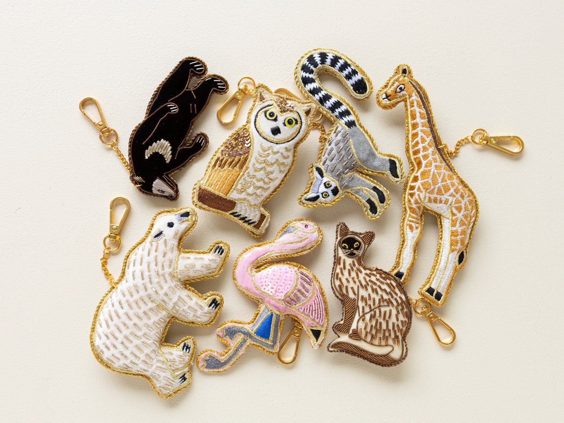 ザリ刺繍キーホルダー｜ファッション雑貨・その他｜オルネ ド フォイユ