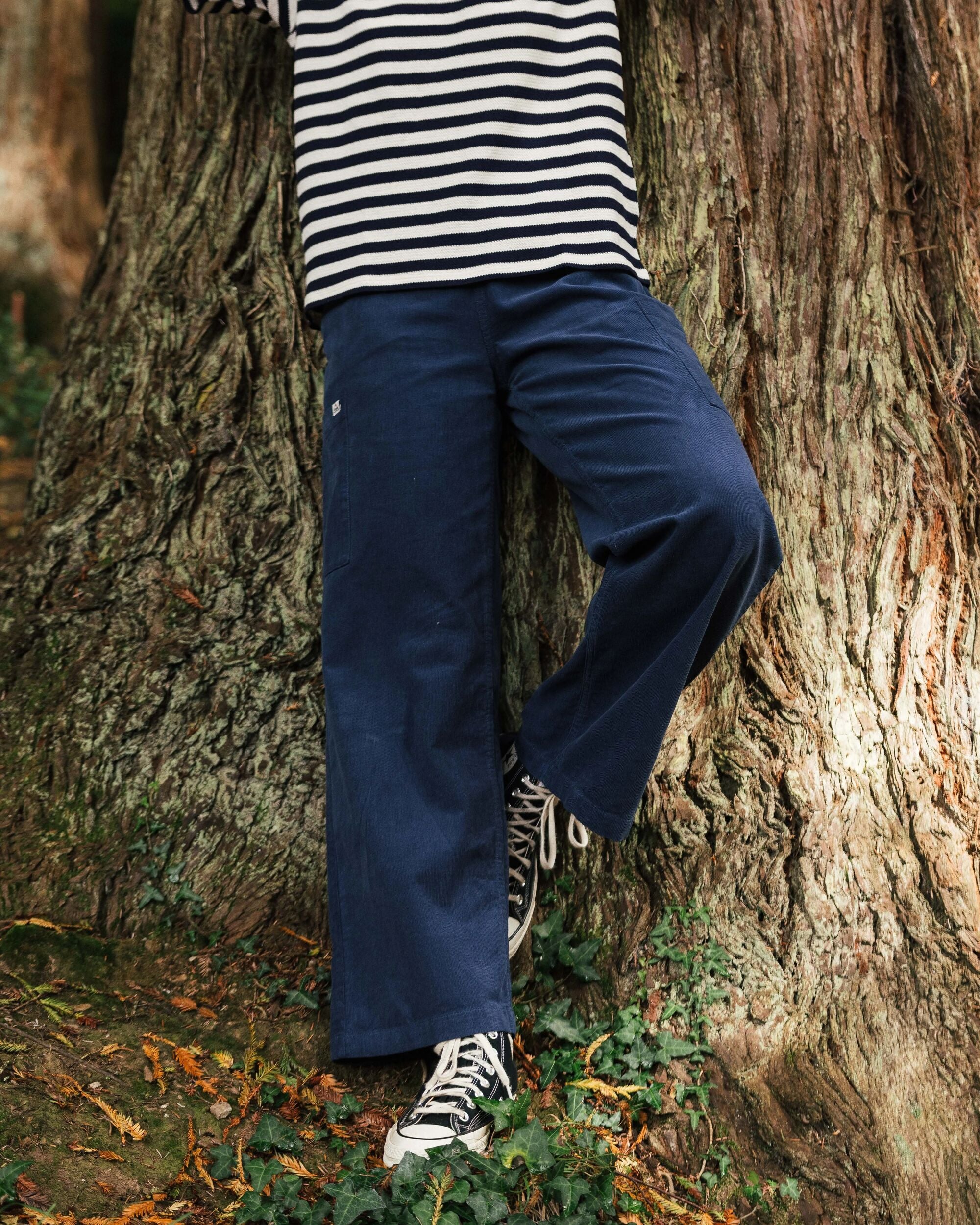 Someday Organic Cotton Corduroy Trouser Dark Denim – Passenger