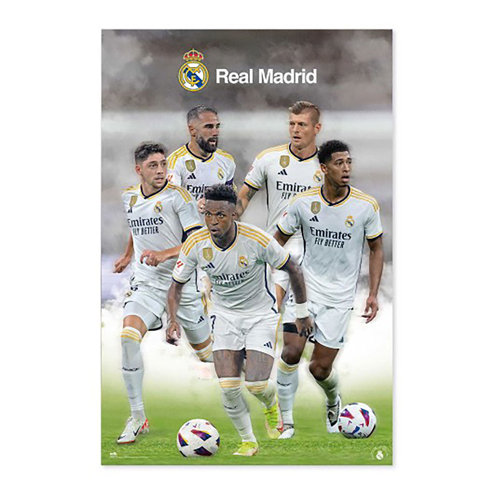 REAL MADRID CF レアルマドリード - JUGADORES 2023/2024 / ポスター