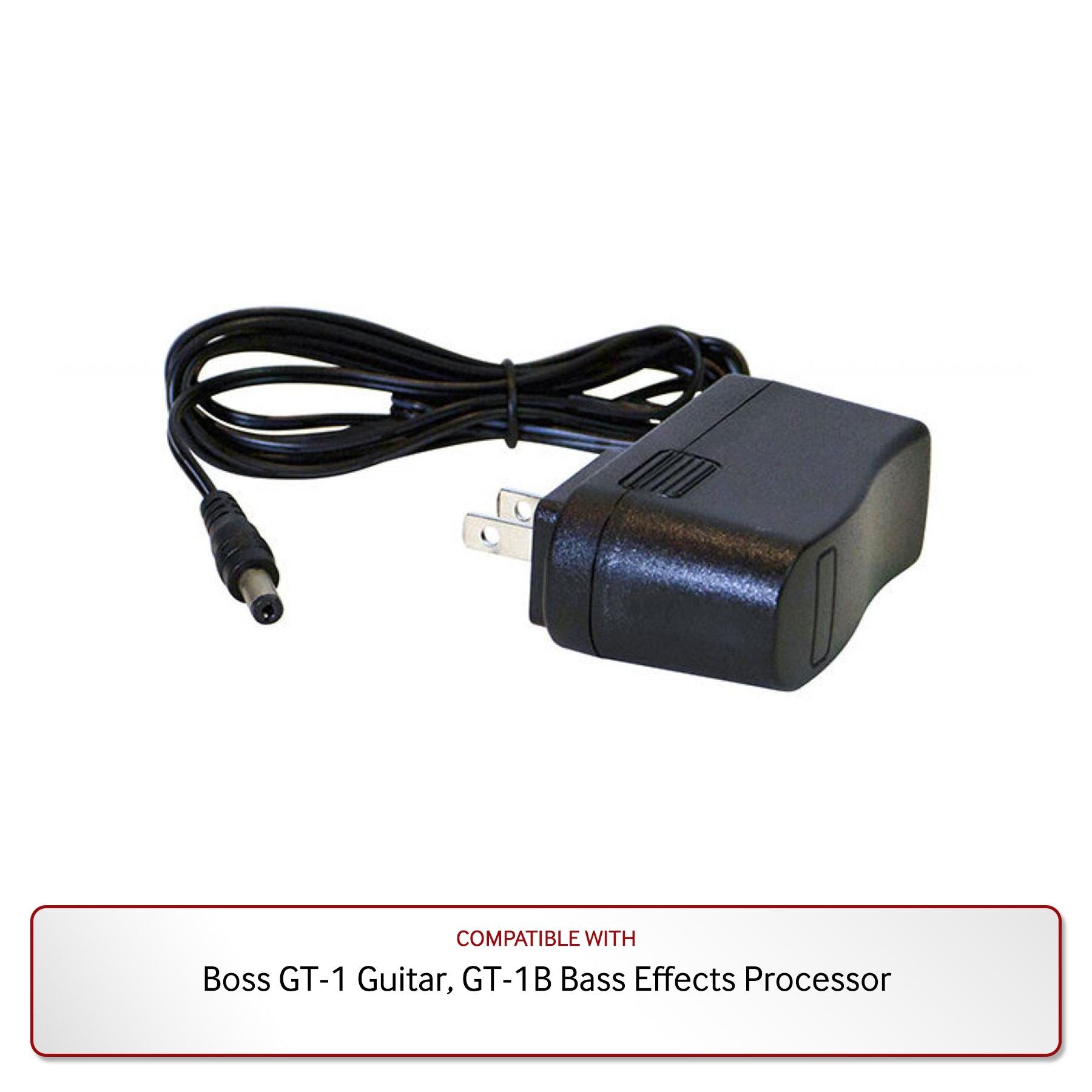 9V Power Supply for Boss GT-1 Guitar and GT-1B Bass Effects